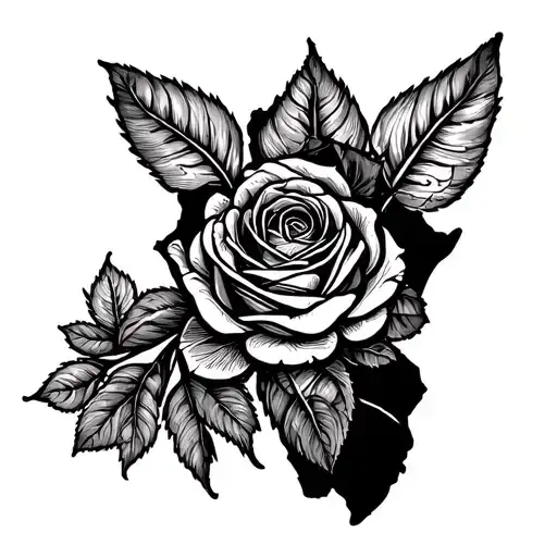 Africa Inside Rose Surrounded Travel Landmarks