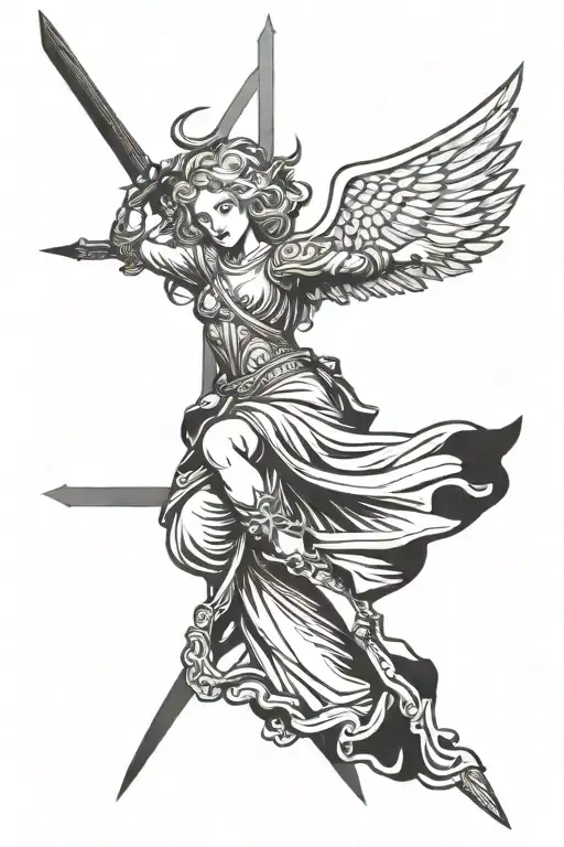 Angel With Sword E Stars