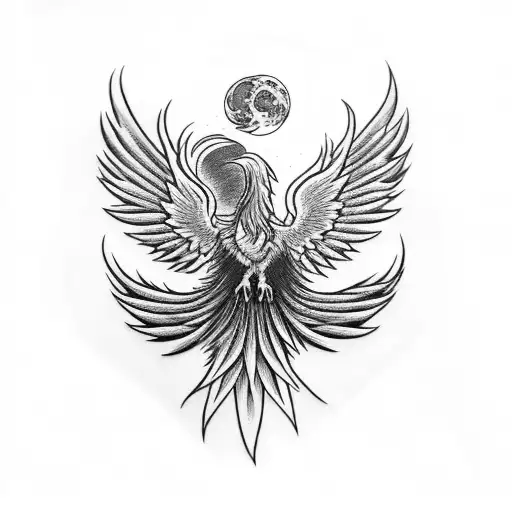 Phoenix Protecting My Cold Moon