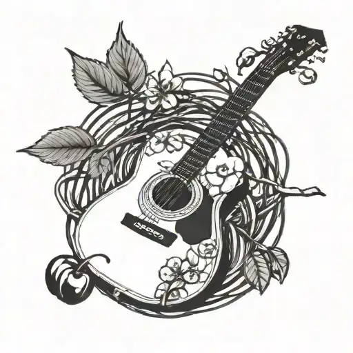 Cherry Tree Over Guitar Strings Attached