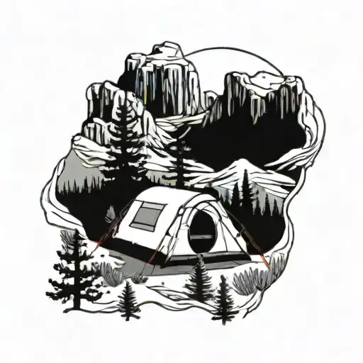 Bryce Canyon Mountains And Camping