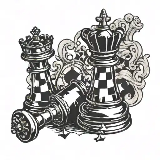 Broken Queen Chess Piece