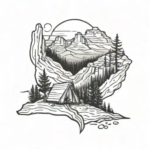 Bryce Canyon Mountains And Camping