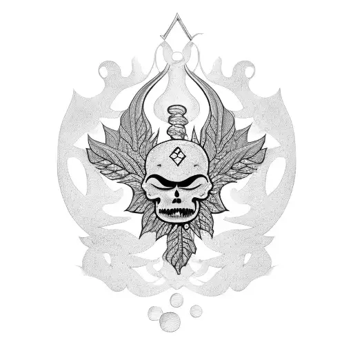 Symbol Of Berserk And Olive Leaves