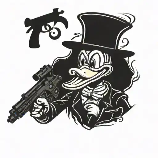 Bad Dagobert Duck With Guns Kokain And Btc O Plomo