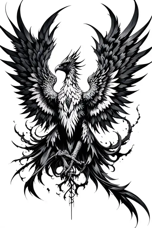 Phoenix With Cybersigilism Around