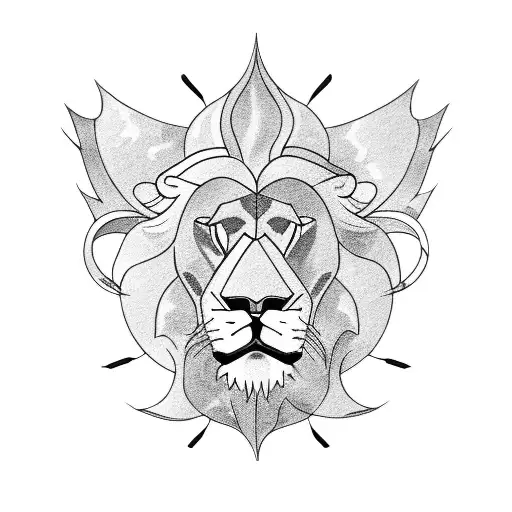 Lion Emerging From The Seal Of Solomon