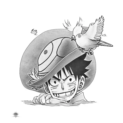 Luffy's Hat And A Dove Rip