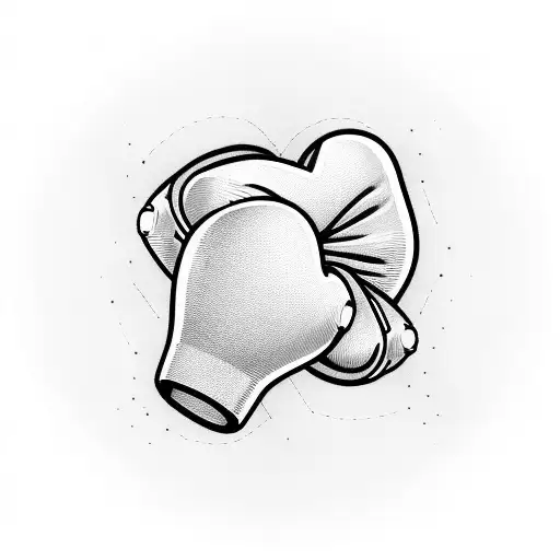 A Boxing Glove Intertwined With A Heart Symbolizing Love For Your Boyfriend