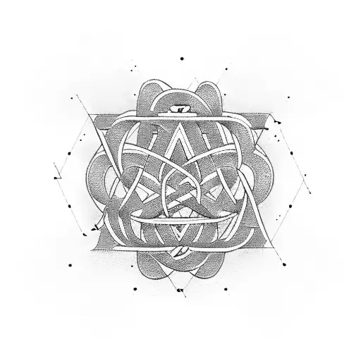 Old Mathematical Script Behind An Atomic Symbol With Dna Strand In The Center