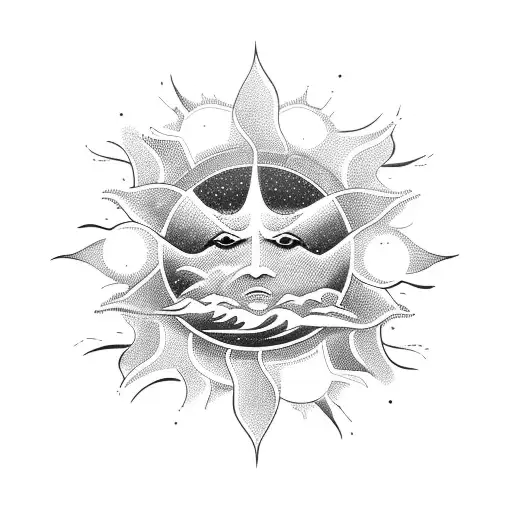 A Sun And Ocean Waves Forming The Silhouette Of A Marketing Professional