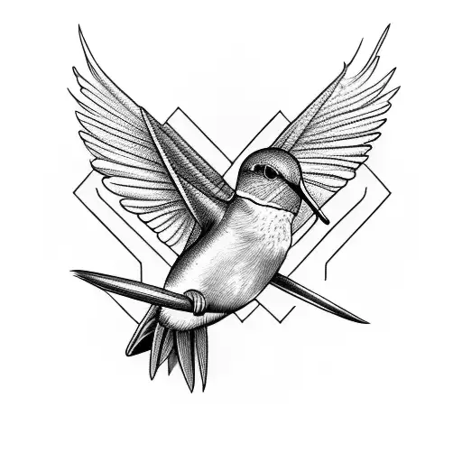 Abstract Hummingbird Mountain