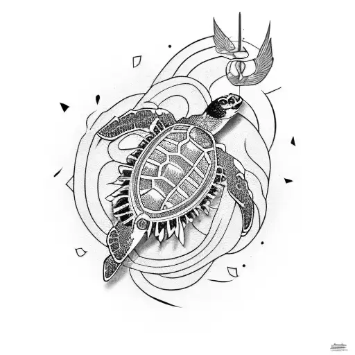 Teiquetra And Turtle