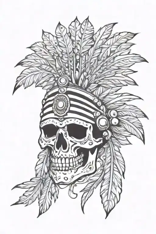 Indian Skull Head Dress