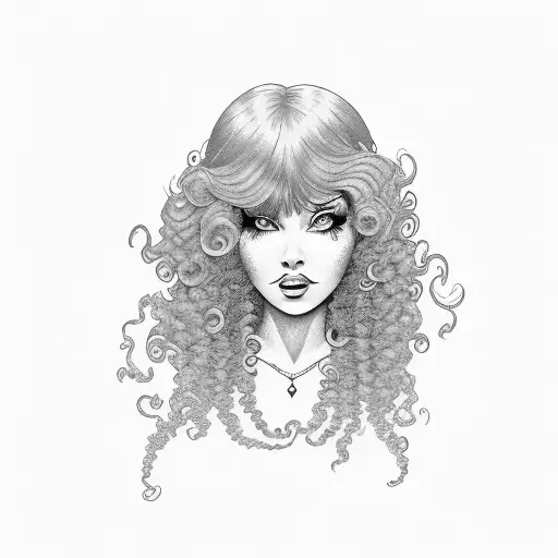 Elvira Daughter Curly Hair