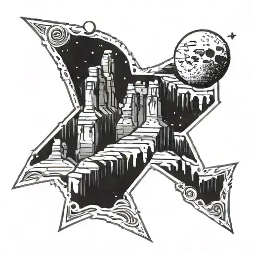 Bryce Canyon Stars And Moon