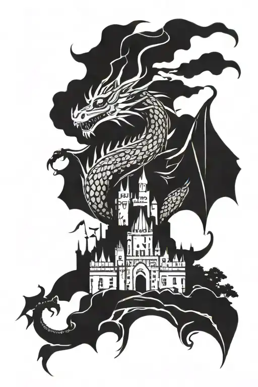 Dragon And Castel
