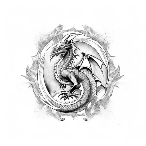 European Dragon Fullbody