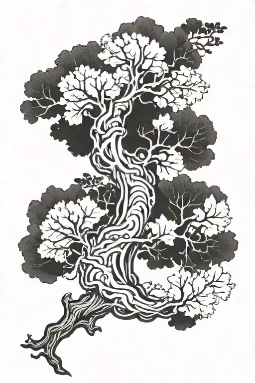 Ginko Running Tree Growing