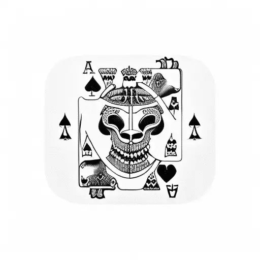 Ace Or Spades With Scorpio And Wawes