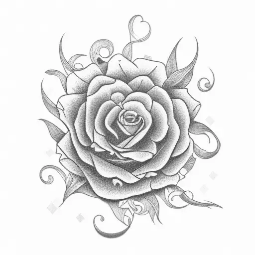 A Dollar Bill Transforming Into A Beautiful Flower