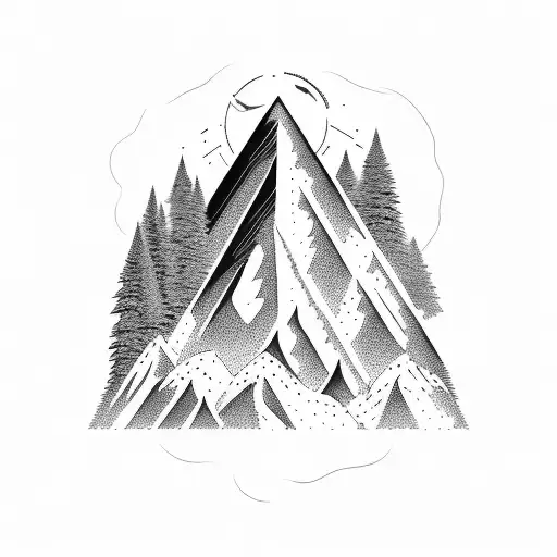 Pacific Northwest Mountian With Eagle