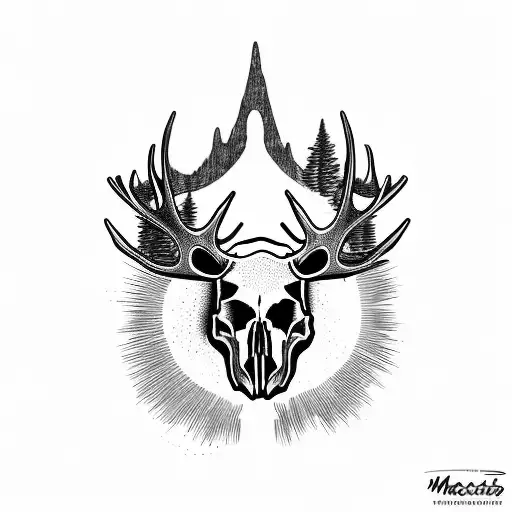 Pacific Northwest Moose Skull