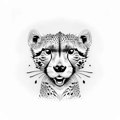 Cheetah With Otter And Red Panda Sleeve