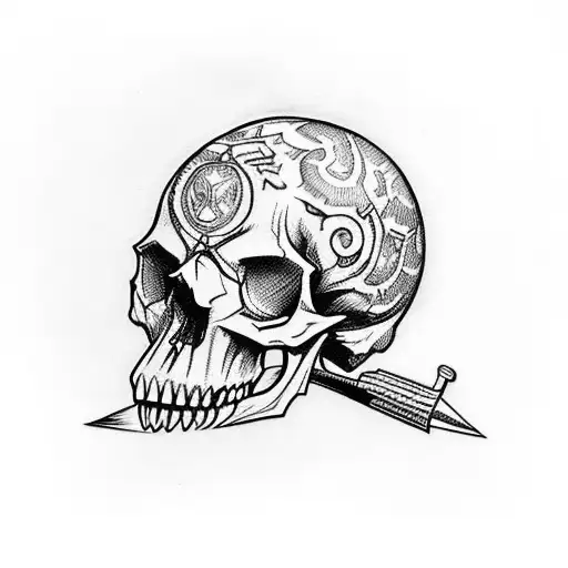 Incorporate A Motorcycle Engine Into A Skull Design