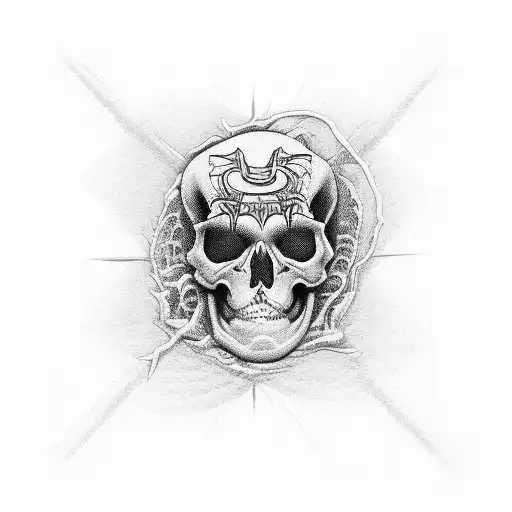 Suicideboys Radical Suicide Album Cover Skeleton As A Distorted Wavy Black Full In