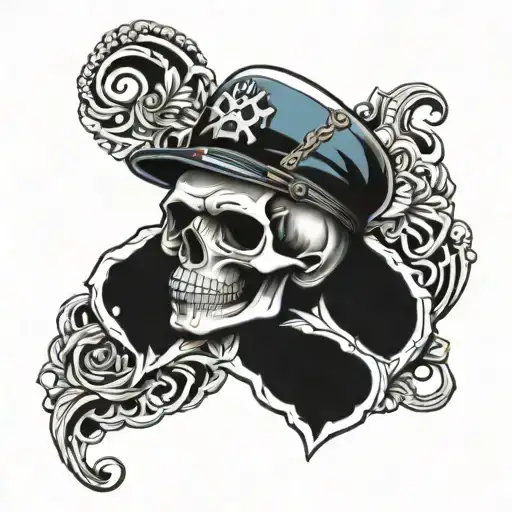 Blue Collar Skull