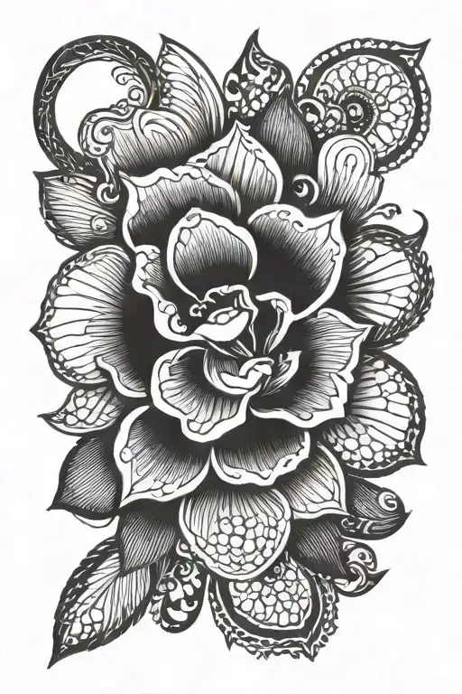 Meaningful Tatto Unfilled Only Marked