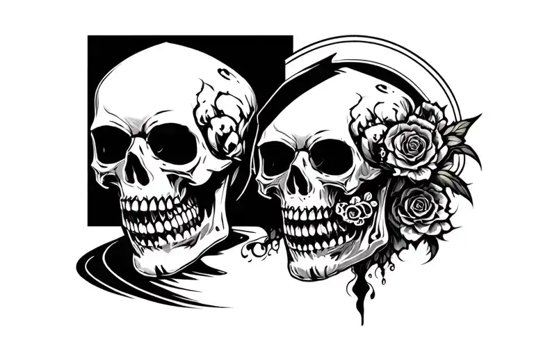 Hand Game Developer Have Design Their Game In Computer As Shape Skull