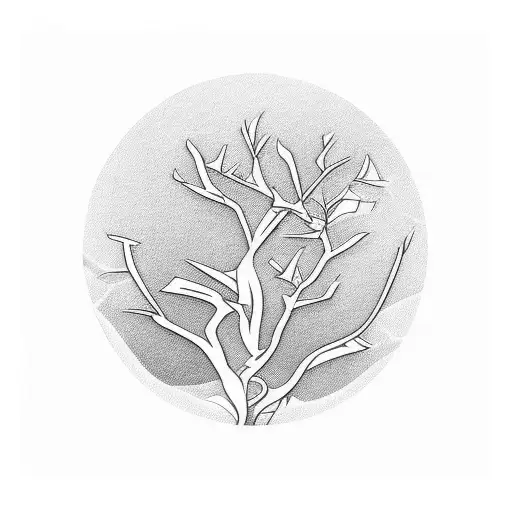 Laurel Branches In A Semi Circle