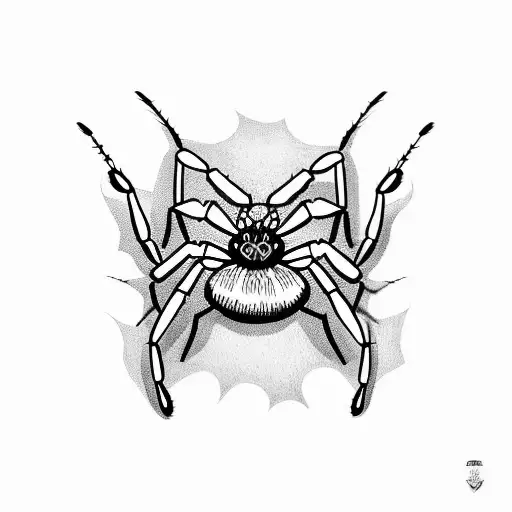 Spider Crawling Out Of Mouth