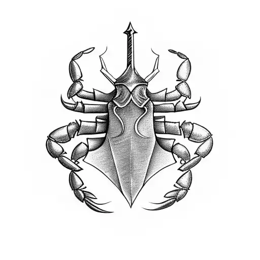 A Sword Stuck In Crab