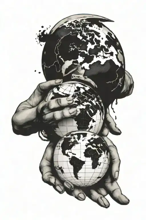 The World Is Yours Globe Held