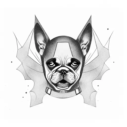 Dog In Batman Costume