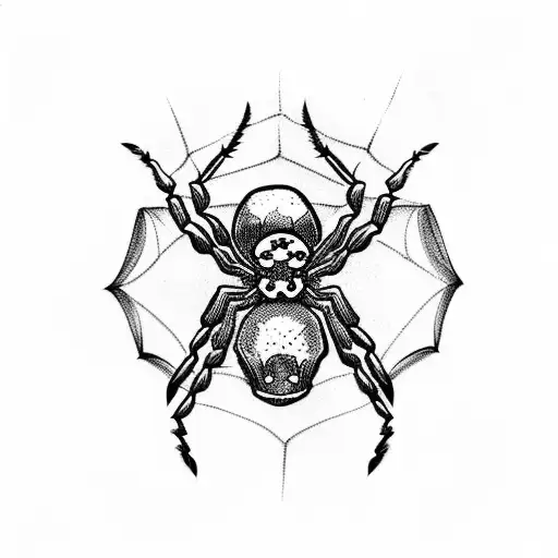 Spider With Skulls