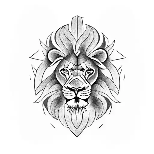 A Rugby Ball Morphing Into An Art Deco Inspired Lion Head