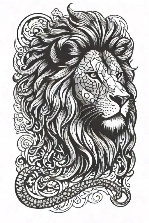 Psychedelic Lion