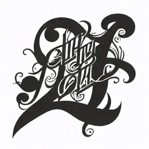 Calligraphy Ligature With The Word - Why