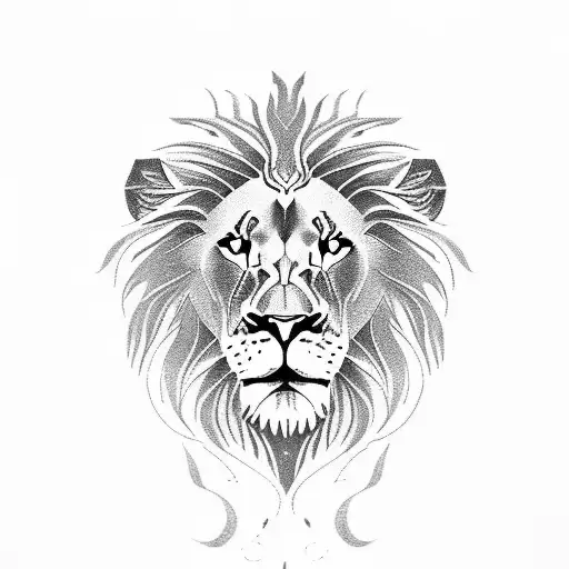 Lion With Little Lion Cromble