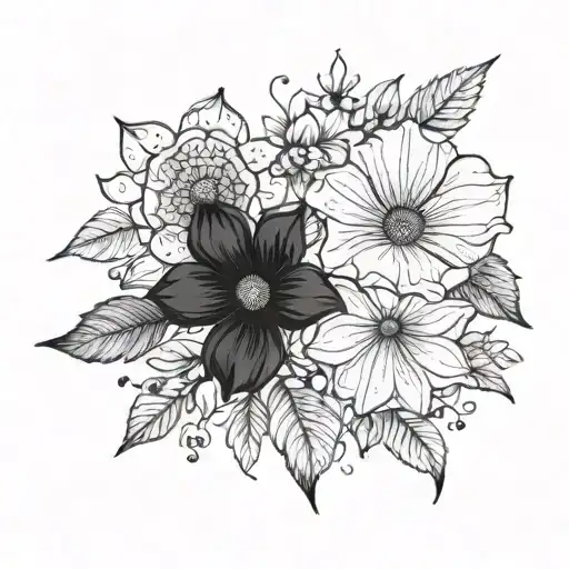 Dainty Flowers That Includes Quote Analog Girl In A Digital World