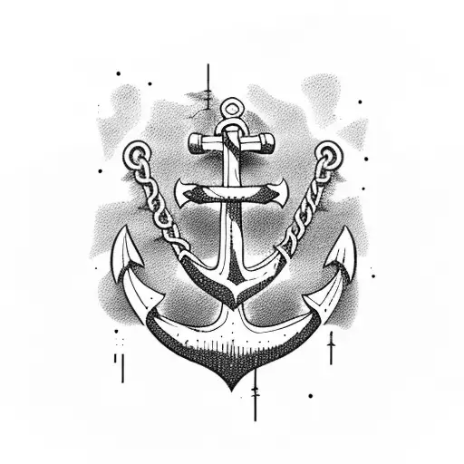 Anchor Embedded In Douglas Fir Tree