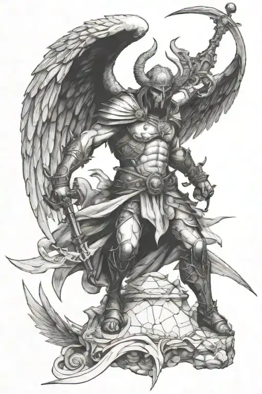 Destroyer Angel In Battle