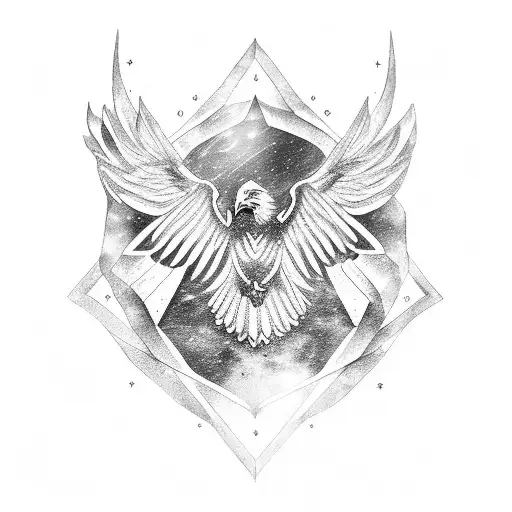 Eagle And Lunula Symbol