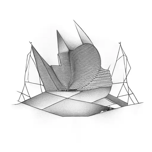 Shape Of The Guggenheim Bilbao Next To The Bean Sculpture In Chicago As An Outline