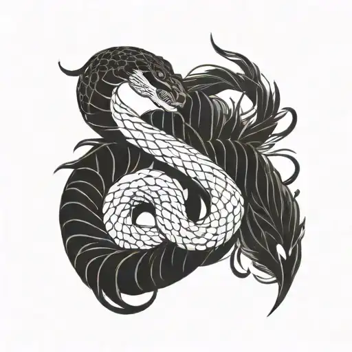Snake With Phoenix