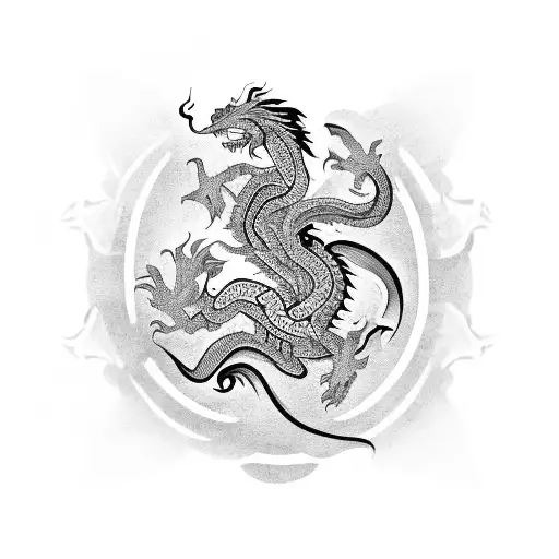 A Khmer Dragon Wrapped Around A Stack Of Money